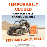 JV News: USMC closes down offroad area over Presidents Day…. Bah Humbug.